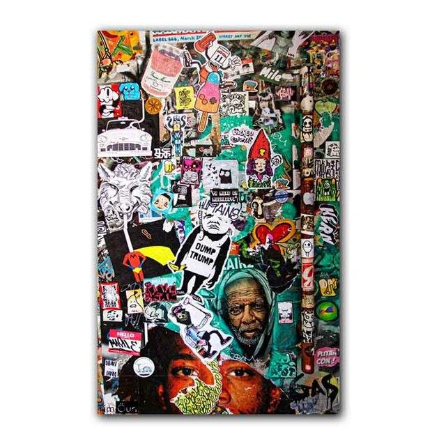 Настенная живопись Бэнкси, уличное граффити, культура, постер, портрет знаменитости, картина маслом, картина на холсте, украшение дома, фреска, без рамки