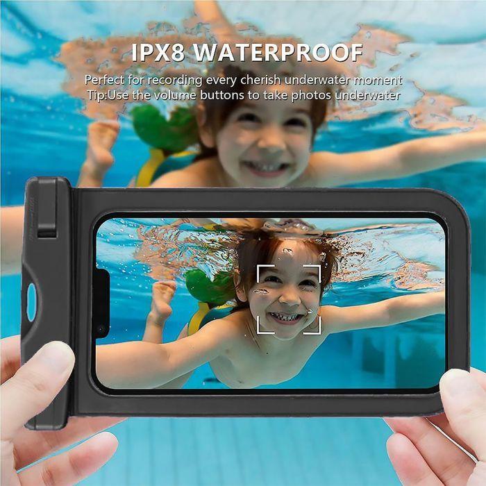 2x Waterproof Case for Samsung Galaxy S25 S25+ S25 Edge S24+ S24 FE S24 Ultra S23 S22 S21 S20 S10, IPX8 with Black Border
