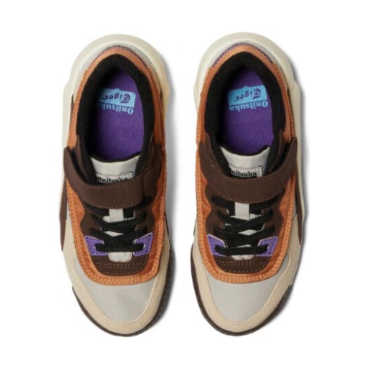 ONITSUKA TIGER Admix Runner Удобные Универсальные Низкие Повседневные Кроссовки Детские кроссовки Серо-коричневые 1184A087-020