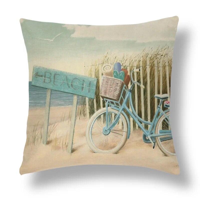 Bedroom Home Decor  Pillowcase Abstract Geometric Cushion Cover Orange Yellow Brown