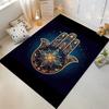 "Decorative Carpet with Colorful Mandala Hand Design and Starry Theme" Suitable for use as an anti-slip for living room bedroom sofas