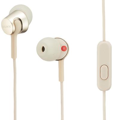 Sony Наушники канального типа с пультом ДУ и микрофоном Gold N MDR-EX155AP MDR-EX155AP
