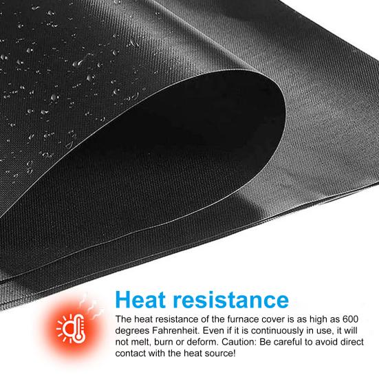 1/2 шт. Коврик для газовой плиты Легко чистить Антипригарное Многоразовое покрытие Термостойкий Защитный коврик для варочной панели Кухонный предмет первой необходимости