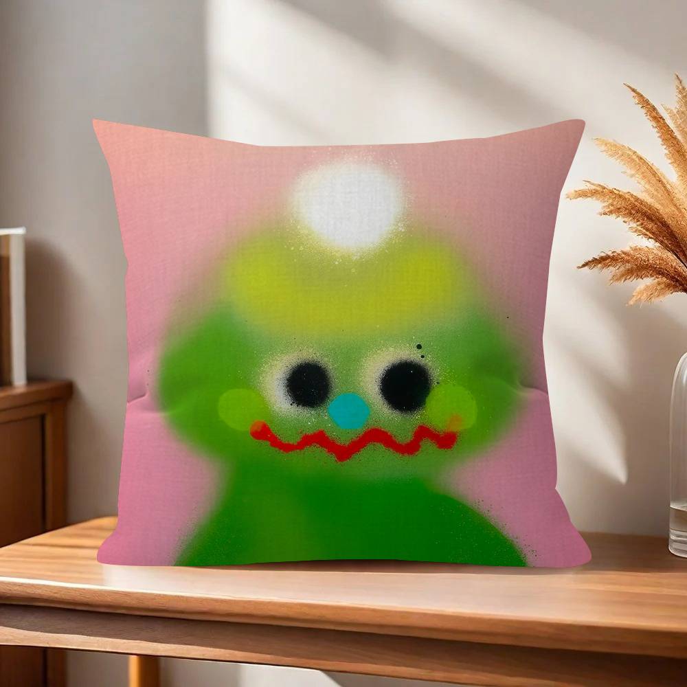Abstract Art OOlaolu SSSlawn Pillow Cushion Cover Pillowcase Living Room Sofa Home Decor Customized