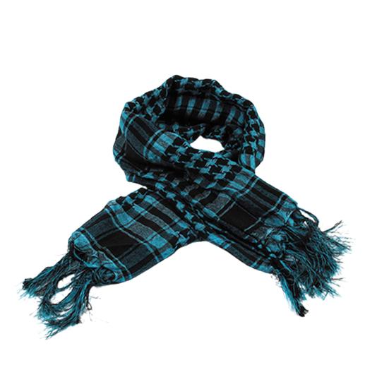 Unisex Scarf Cotton Shawl with Tassels Plaid Pattern Keffiyeh Scarf for Winter Work Street Wear
