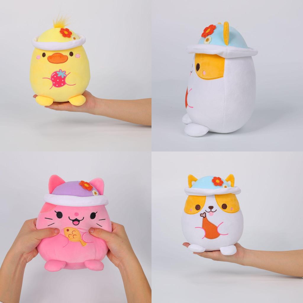 Милая плюшевая подушка в виде кролика и панды, мягкая игрушка-подарок для детей с очаровательным рисунком животных.