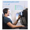 ABNR Адаптер для самолета Bluetooth 5.4, 3,5 мм AUX Беспроводной аудиопередатчик-приемник с микрофоном Для телевизора, Для путешествий, ПК, Наушников
