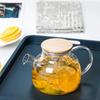 Прозрачный чайник из боросиликатного стекла, термостойкий кувшин для воды, чайник для воды большой емкости для дома, для цветочного чая, сока 1-1,5-1,8 л