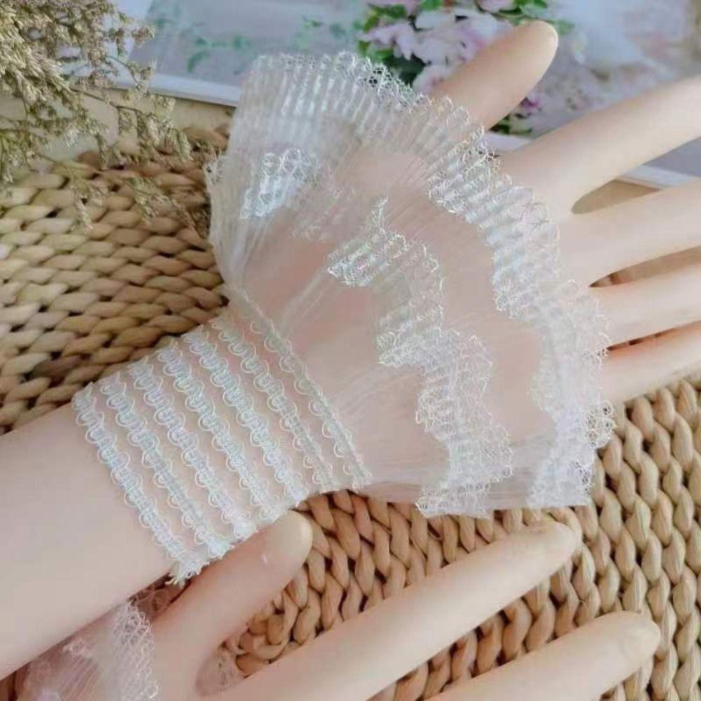 Cover Gloves Sweater Decorative Lace Cuffs Fake Sleeve Ruffles Elbow Sleeve Detachable Sleeve Cuffs
