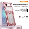 Прозрачный противоударный чехол с покрытием для iPhone 17 Air 17 Pro Max 16 Plus 15 14 13 12 Mini 11Pro с держателем для карт-кошелька, мягкая силиконовая крышка