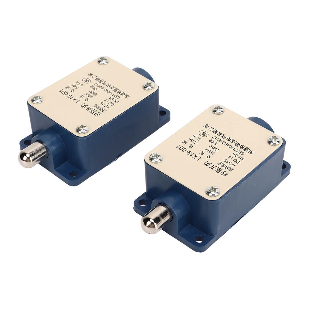 2Pcs Travel Switch LX19 001 AC380V DC 220V 5A Limit Switch Automatic Reset Overtravel Limit Switch