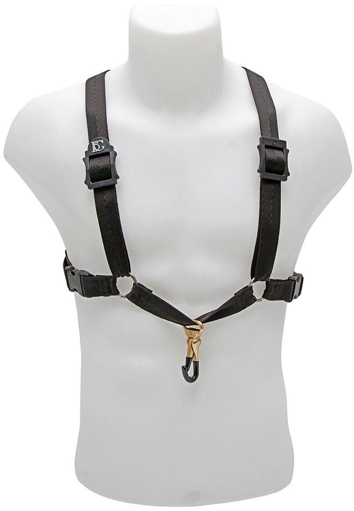 BG HARNESS ремень саксофон размер металлический карабин S43MSH черный альт/тенор (XL МУЖЧИНЫ)