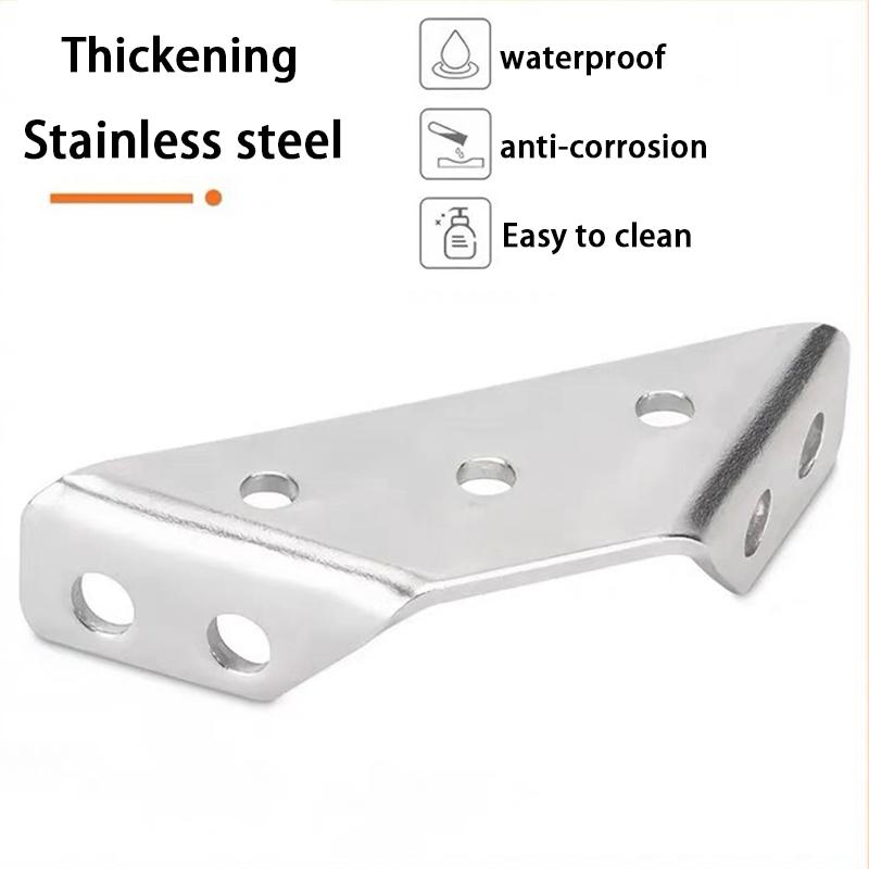 30 шт. комплект угловых кронштейнов из нержавеющей стали для крепления мебели, треугольная скоба, полка, шкаф, стол, опора