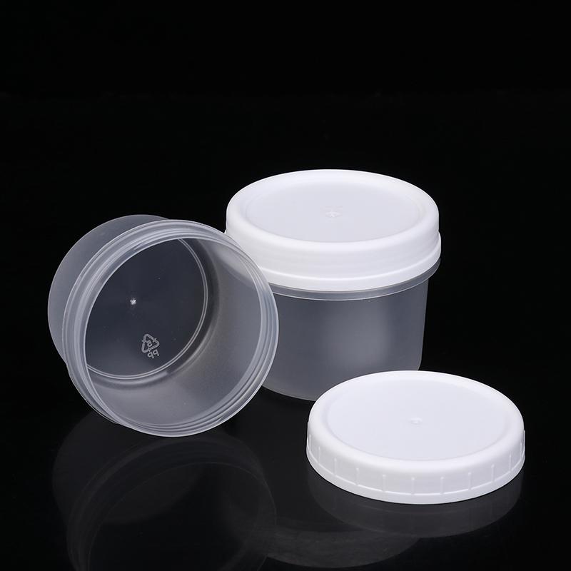 5 шт. многоразовые круглые пластиковые пищевые пустые банки с крышками герметичные свежие коробки портативные контейнеры для хранения мороженого йогурта морозильная камера