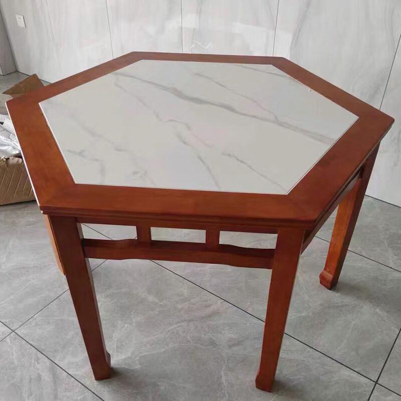 Solid Wood Pentagonal & Hexagonal Card Game Table