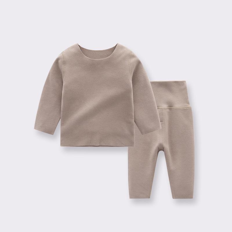 Children's German Velvet Thermal Underwear Set - Baby Autumn/Winter Pajama Suit for Boys and Girls