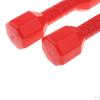 1 Pair Plastic Lightweight Dumbbell Outdoor Fitness Exercise Kids Kindergarten Sports Toy -Red