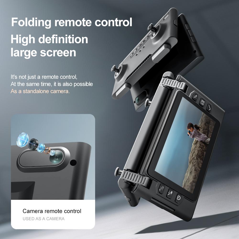 New M66 MAX Professional Drone HD 3 Cameras Brushless 5G Obstacle Avoidance Optical Flow Positioning Folding Rc Quadcopter Screen Display Toy Gift