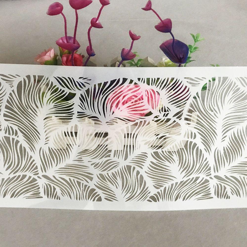 Изготовление шаблона «Перо павлина» для DIY, Инструменты для украшения торта, Форма для мастики, Трафарет для рисования, Кружевная форма