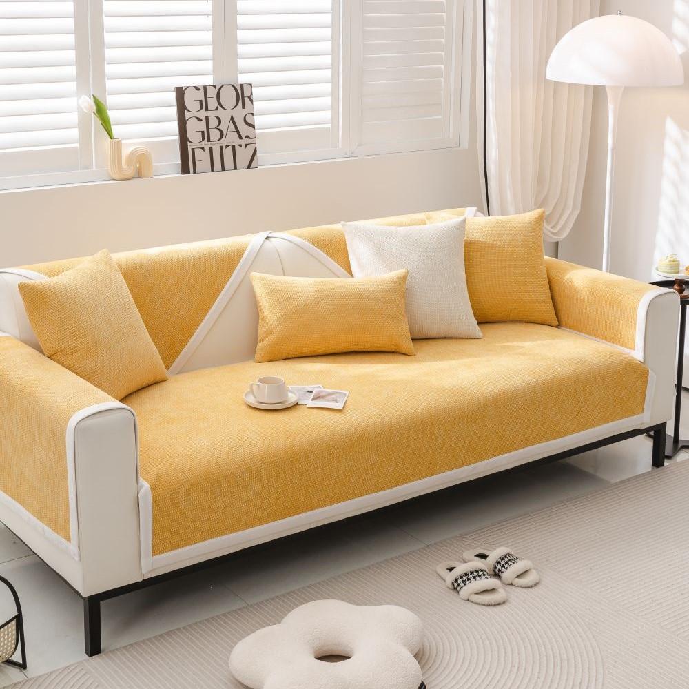Чехол для дивана из нескользящей шенилловой ткани для гостиной, летний универсальный чехол для дивана из шенилловой ткани, чехол для дивана Funda