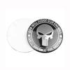 4pcs Skull Car Hubcap Sticker Personalized Car Sticker Decoration 56MM Aluminum Car Tire Car Sticker