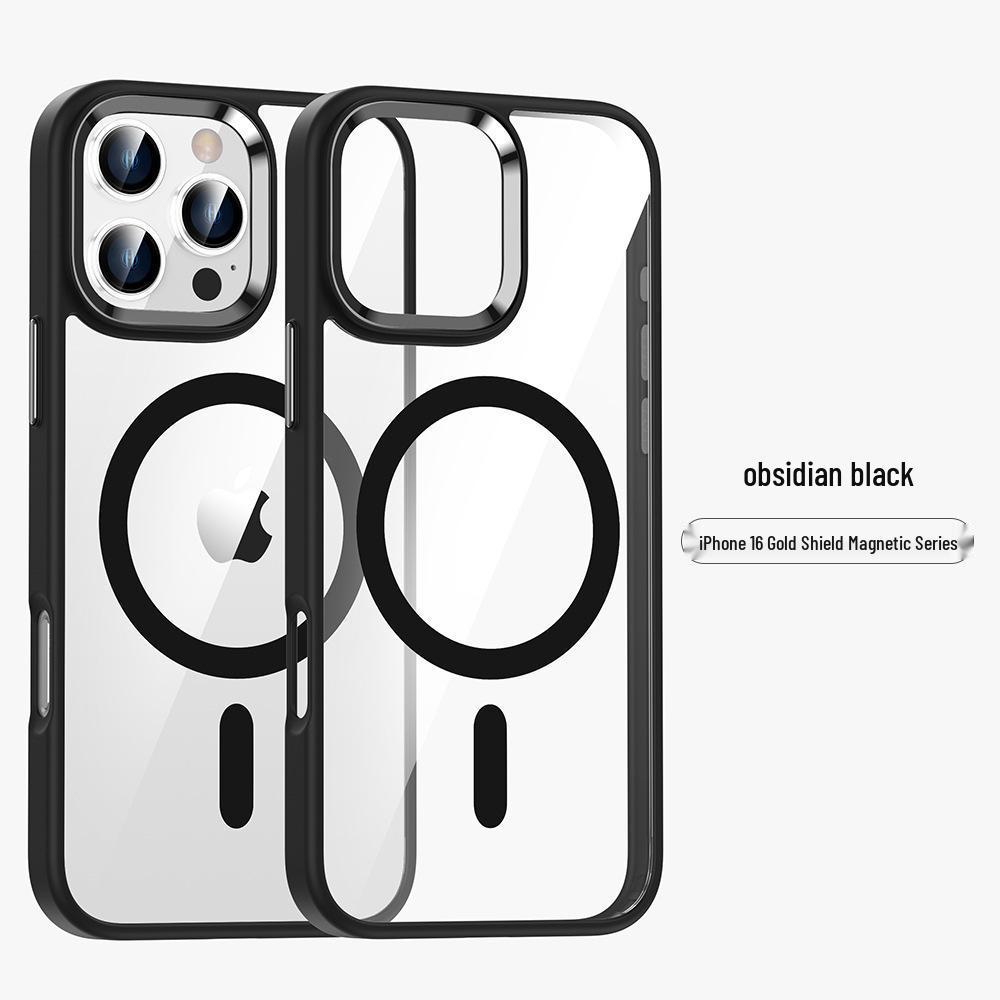 Магнитный чехол MagSafe высокой прозрачности для iPhone 17 Plus/16 Pro, Мягкий край, Защита от падений