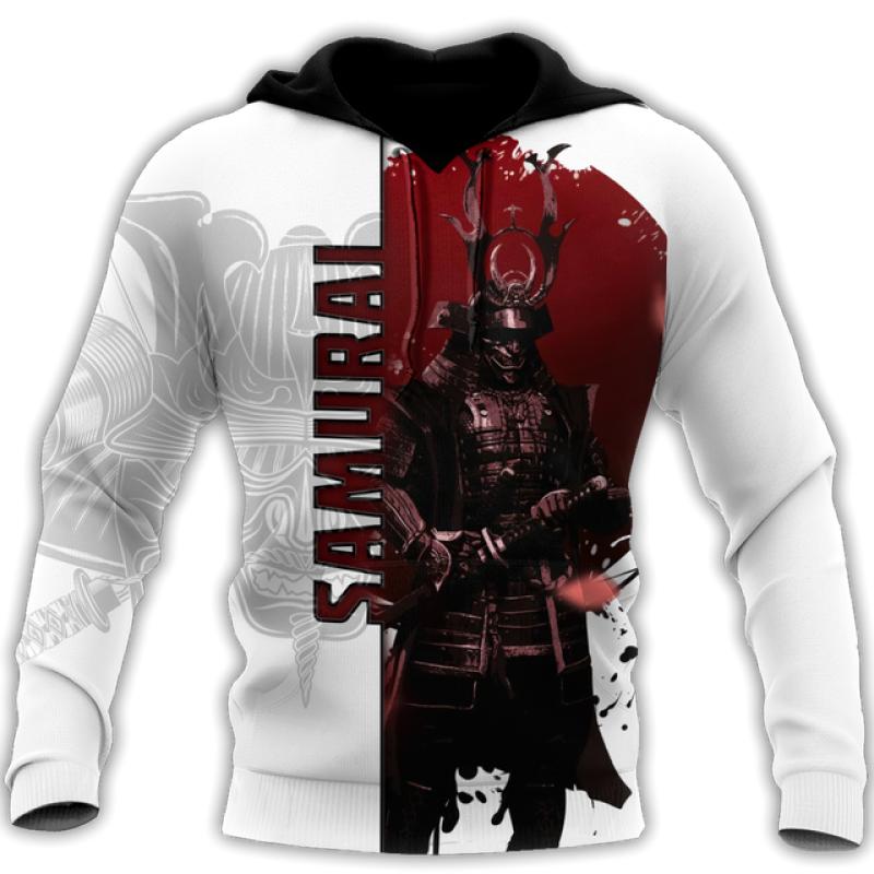 Весенне-осенняя японская татуировка самурая с 3D принтом, мужские толстовки, толстовка в стиле Харадзюку, Повседневная куртка унисекс, пуловер с длинными рукавами