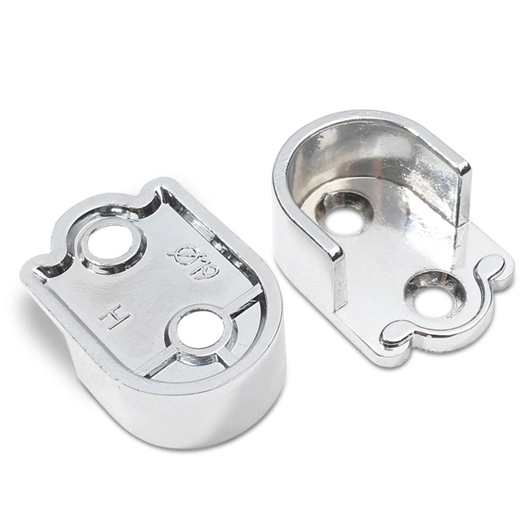 Набор из 2 шт. Мебельная фурнитура Держатель штанги Металлический держатель для рейлинга Кронштейн для поддержки штанги в шкафу 2 шт./набор для одежды