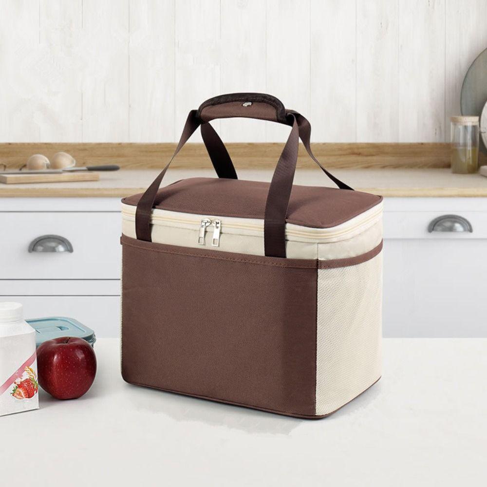 Прочная термосумка для пикника с жестким вкладышем, сумка-холодильник, повседневная сумка для ланча, охлаждающая сумка