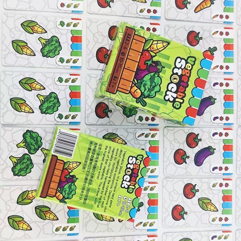Овощной бульон Китайская и английская карточная игра 2-6 игроков Собирайте группы фруктов и овощей Набирайте очки