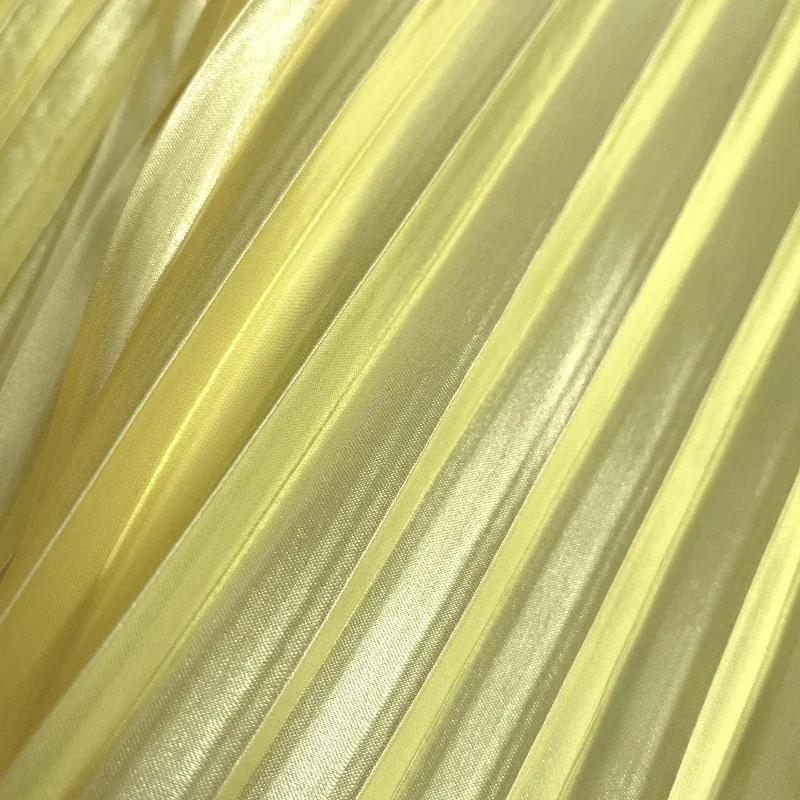 100x150 см плиссированная атласная ткань для рукоделия платье юбка костюм одежда ткань для шитья своими руками мягкая глянцевая гладкая однотонная