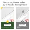 Прозрачные наклейки на стену, электростатическая адсорбция, водонепроницаемая защитная пленка для настенной мебели, съемная устойчивая к царапинам наклейка