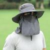 Removable Neck Flap Fishing Hat Nylon Sun Hat Durable Fishing Sun Hat  Outdoor Hiking