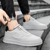 New Men Sneakers Casual Shoes Men Flats Lightweight PU Leather Breathable Shoe Male White Sports Tennis Shoes Zapatillas Hombre