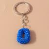 New Creative Flower Initial 26 Letter Keychain A-Z Alphabet Keyring Pendants for Women Girls Handbag Decor Jewelry Accessories