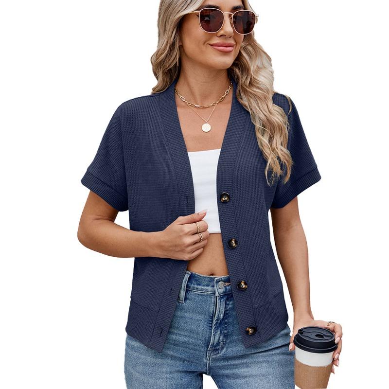 Женская футболка свободного кроя с короткими рукавами на весну и лето, новая однотонная