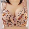 Women's Thin and Large Size No Steel Ring Beautiful Back Bra Gathered Side Breast Bra Anti-sagging Underwear