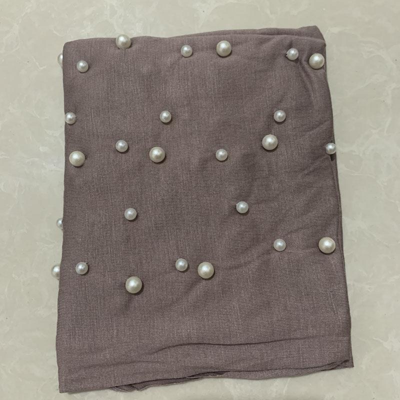 Новый Эластичный Мусульманский Женский Трикотажный Хиджаб Хлопковый Скрученный Тюрбан Кепки Женский Головной Платок Обертывания Жемчуг Тюрбан Женский Индийская Шляпа