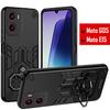 Dual Finger Ring Armor Cover for Motorola Moto G05 Case for Motorola Moto E15 Rotate Metal Bracket Kickstand Holder Case Capa