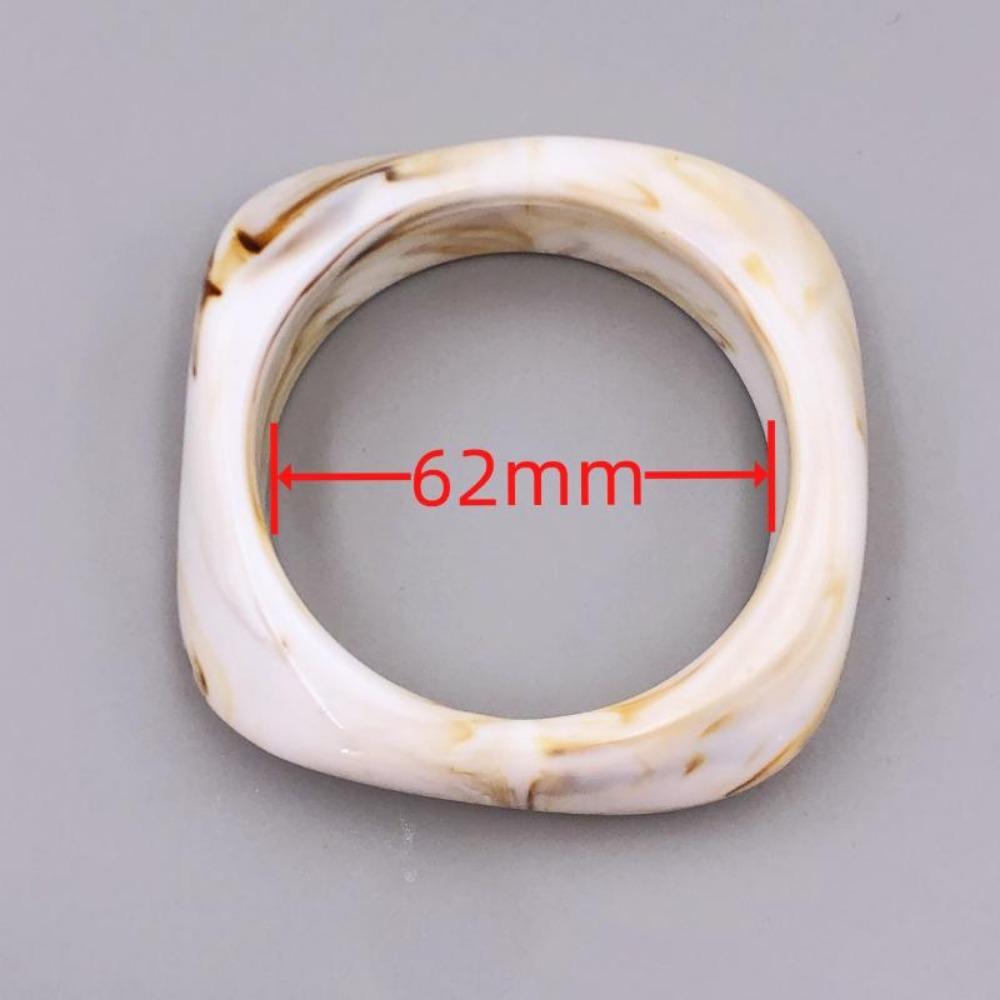 European and American Style Marble Pattern Exaggerated Acrylic Bangle Bracelet