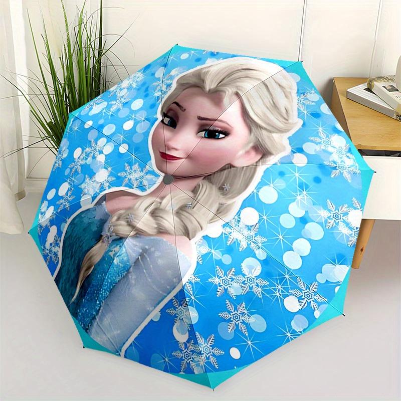 1pc Elsa, Frozen Automatic Umbrella | Portable Foldable 8-Rib Manual Open, Casual Accessory, Durable Canopy yy250823080