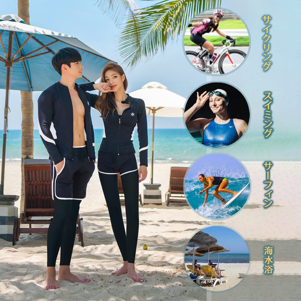 ANGJ Fitness УФ-защита, спортивные леггинсы с длинным рукавом, женский купальник из 5 предметов, защита, купальник, амфибия, бюстгальтер, шорты,