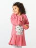 Uni-Cat Plaid Ruffle Red Girls Dress