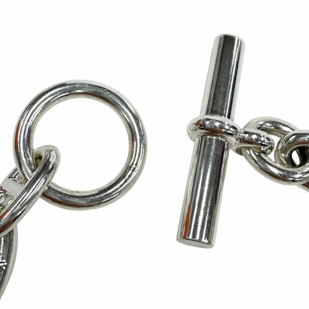 Excellent HERMES bracelet Chene Dunkle MM Silver AG925 Women Used