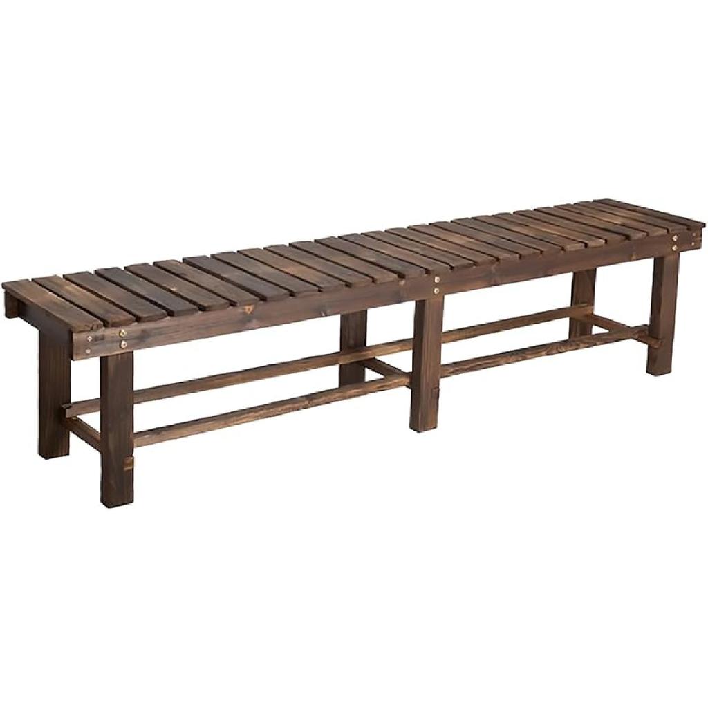 Уличная скамейка, Деревянная садовая скамейка на 2 персоны, Всепогодная, Устойчивая к погодным условиям, Скамейка для патио, Уличная скамейка для сада, веранды, патио, балкона, у бассейна, парка, 35,4''