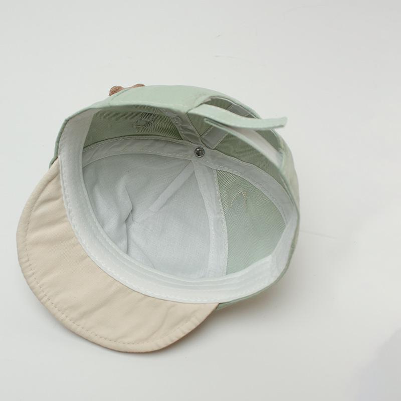 Мягкая бейсболка для младенцев и малышей с ушками медвежонка - Милый и очаровательный весенне-летний стиль для мальчиков и девочек