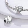 925 Sterling Silver Colorful Love Heart Shape Charm Beads Lover Girl Boy Dangle Fit Bracelet Necklace Jewelry Marking