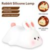 Light Nursing Lights Rabbit Lamp Bedside Led Dimmable 3-level Silicone Night Timed Decorative USB Cute Lights. Rechargeable