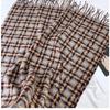 Scarf Women's Autumn and Winter New Imitation Cashmere Warm Scarf Big Windmill Plaid Shawl Windproof & Warm, Multi-Color Options for Casual Outings