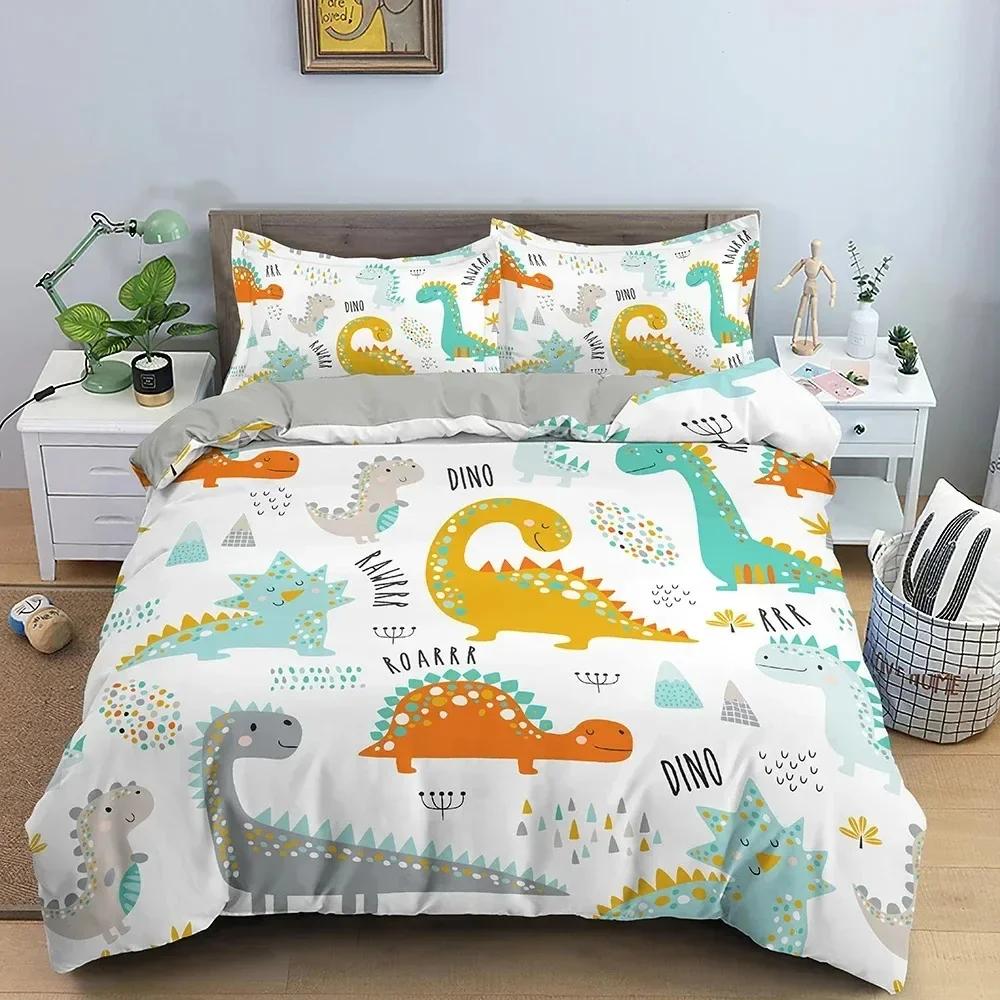 Cartoon Animal Duvet Cover Luxury Soft Bedding Set For Children Bedroom Quilt Comforter Cover King Twin Home Decor